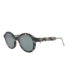 Thom Browne Round Acetate Sunglasses | Brown Multi