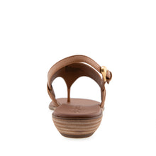 Gemal Sandal Flat | Tan Leather