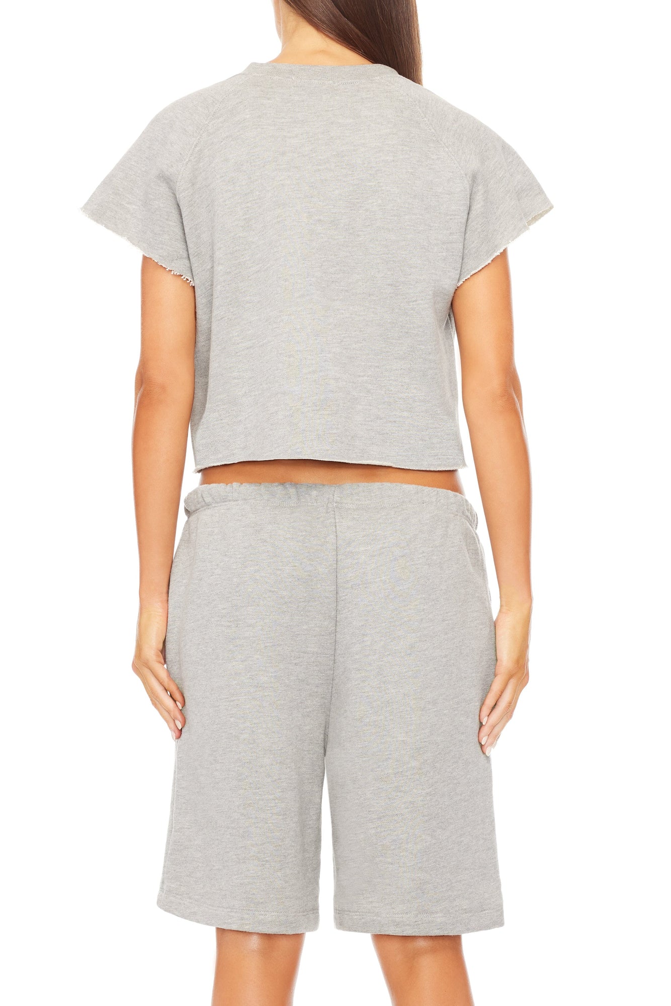 TERRY BOYFRIEND SHORT HEATHER GREY BOTTOMS ETERNE 