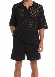 The Crochet Shirt - Solid & Striped