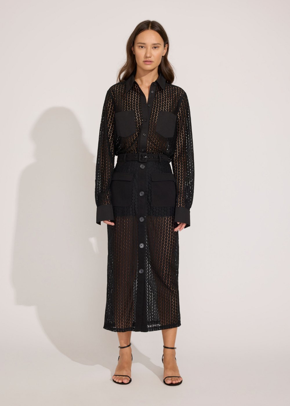 The Harper Lace Skirt - Solid & Striped