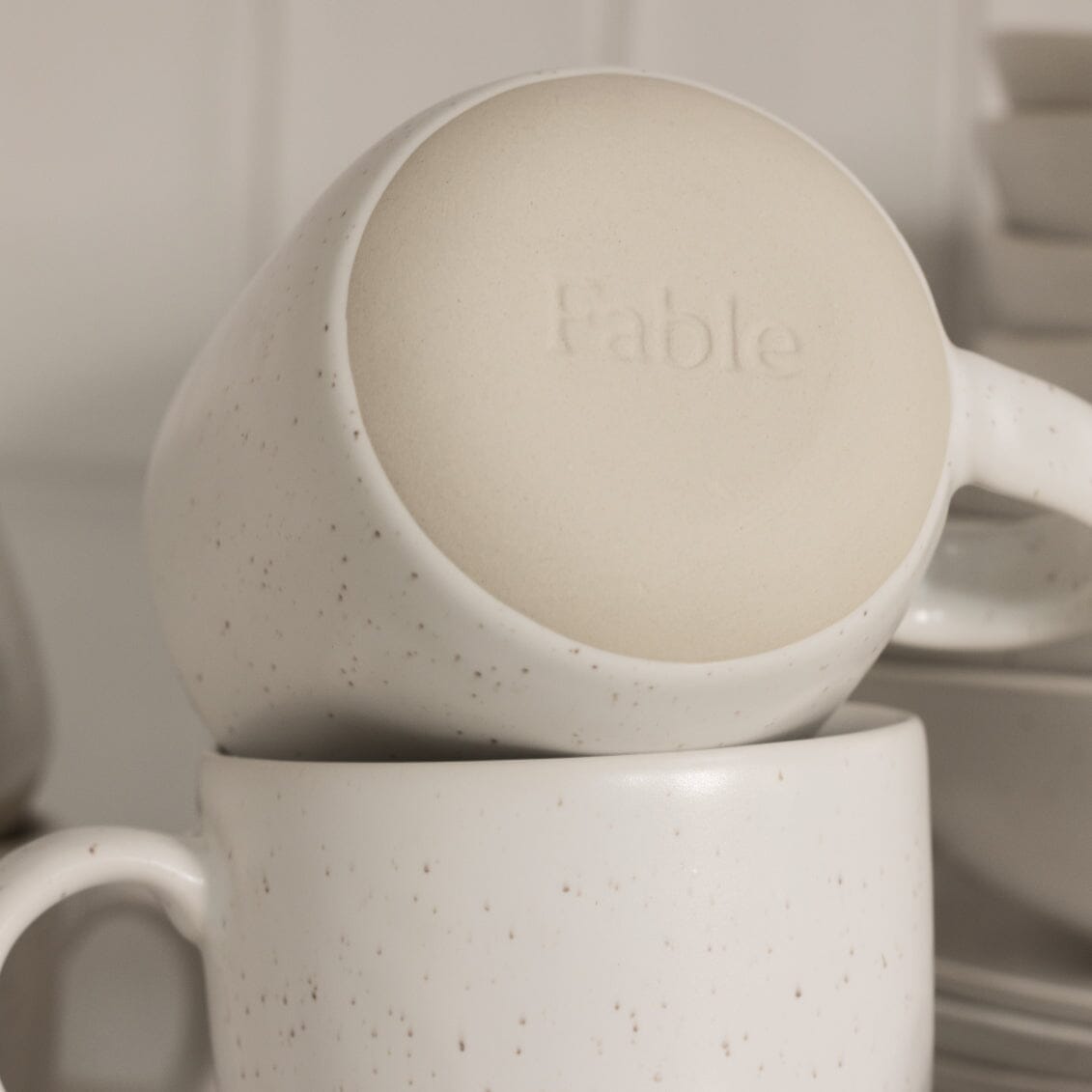 Mugs | Speckled White