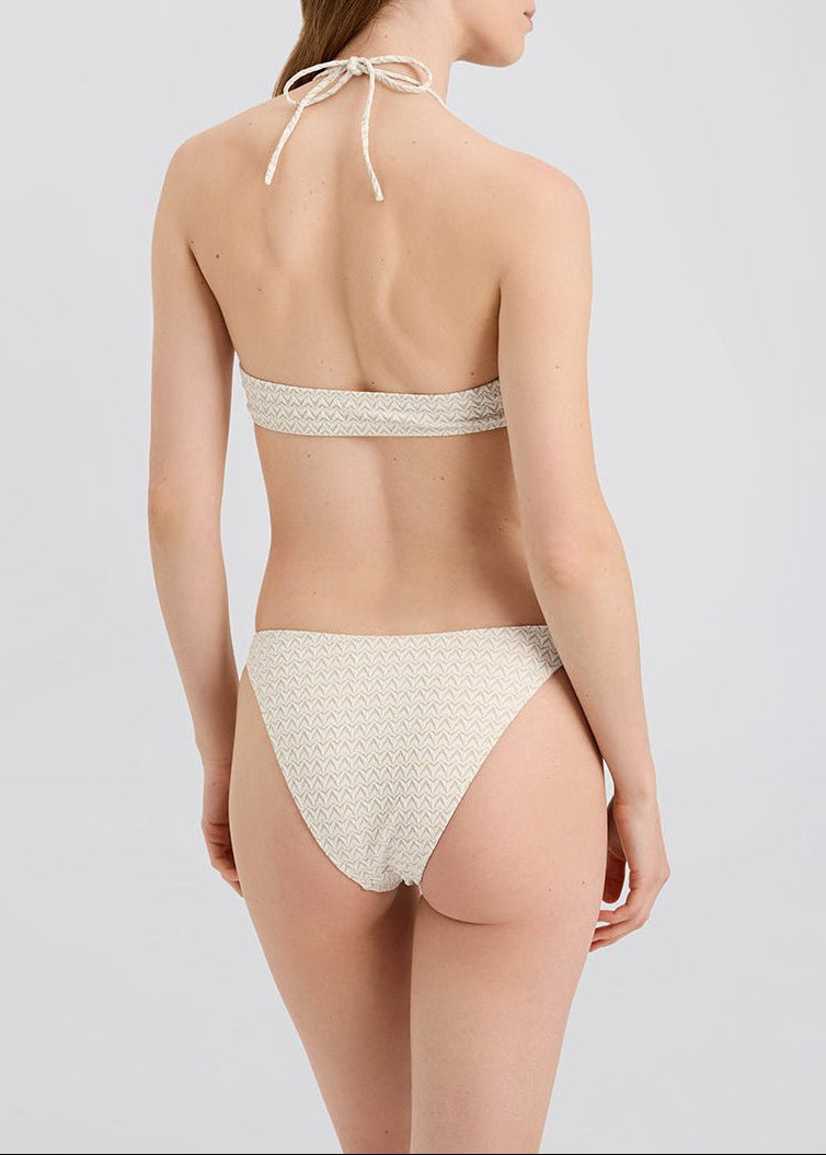 Womens | Odessa Bikini Bottom Jacquard | Ecru
