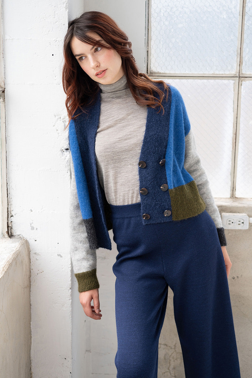 T Neck Pullover | Fog Grey Heather