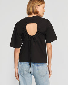 Joanna | Tommie Relaxed Open-Back Tee in Size Small