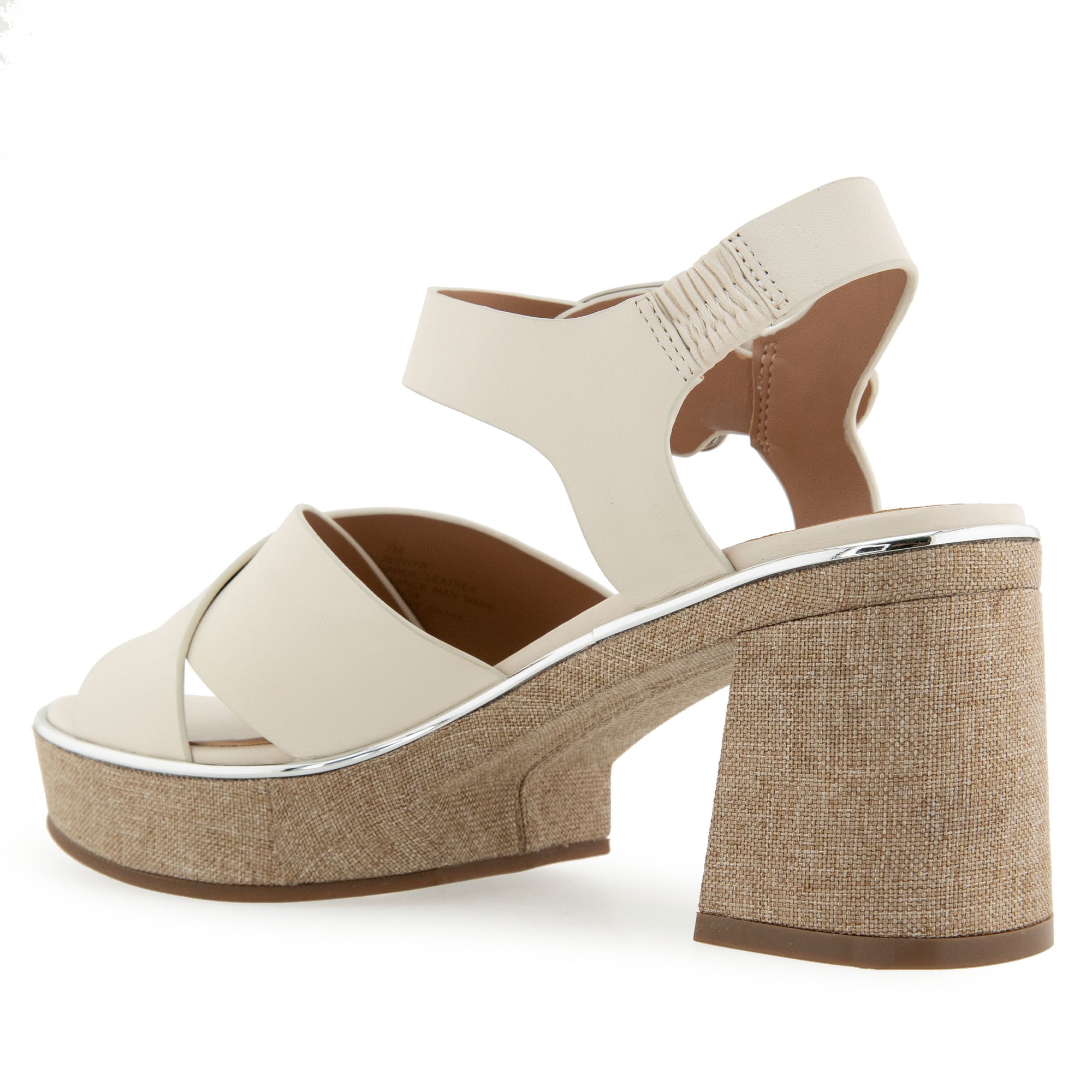 Zephyr Sandal Dress Platform | Eggnog Leather