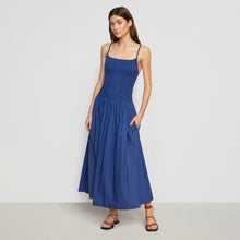 Venus Smocked Midi Dress | Dark Cobalt