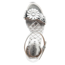 Jazzier Sandal Dress Sculpted | Silver Mirror Floral Faux Leather