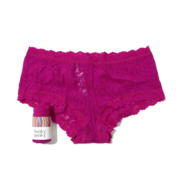 Signature Lace Boyshort | Countess Pink