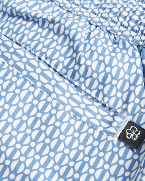 Men | Geometric Swimshort | Blue Pink