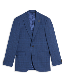 Men | Check Suit Jacket | Navy