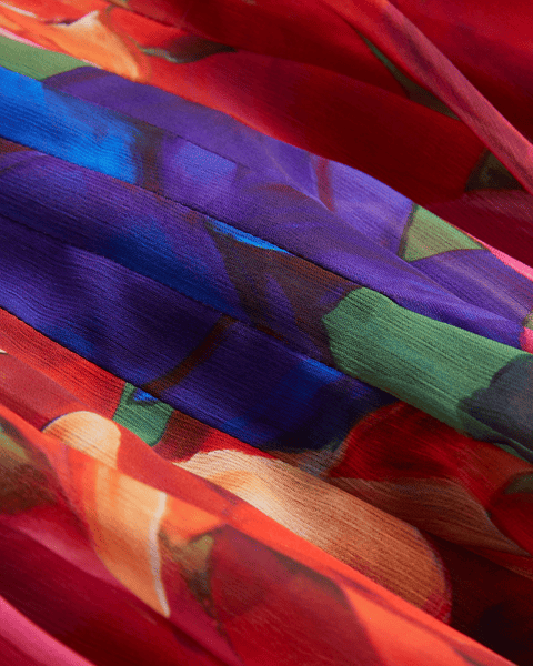Women | Organza Tropical Bloom V | Multicolor (V2)