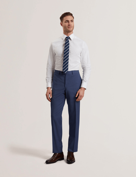Men | Classic Wool Suit Trouser | Navy (V2)
