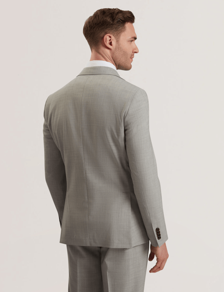 Men | Classic Wool Suit Jacket | Light Pastel Grey (V2)
