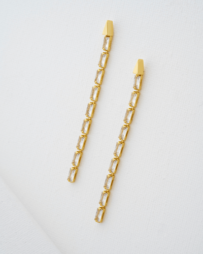 Women | Isalie Crys Bgt Drop Earring | Gold