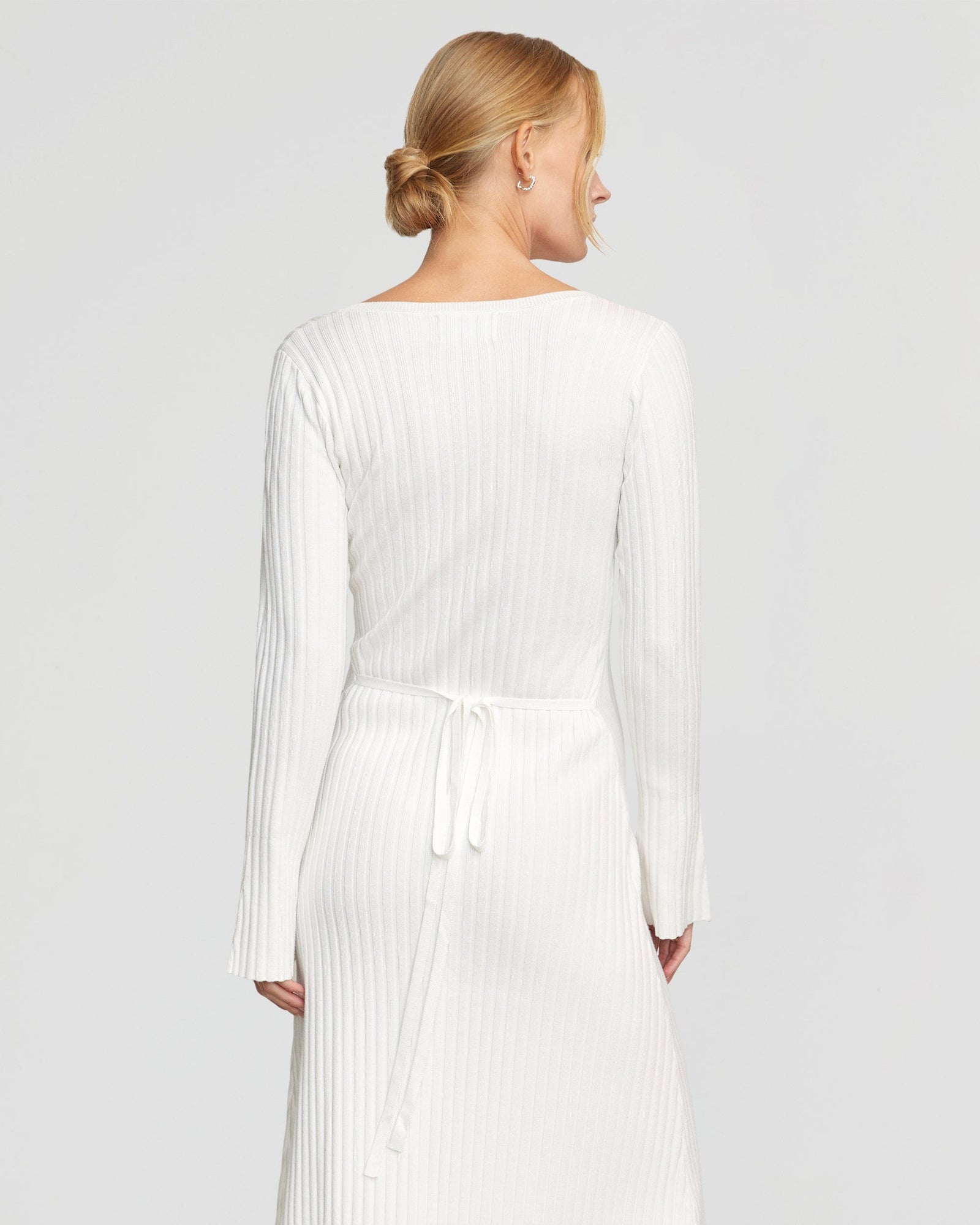 Riley | Wesley Ribbed V-Neck Sweater Dress in Size Small