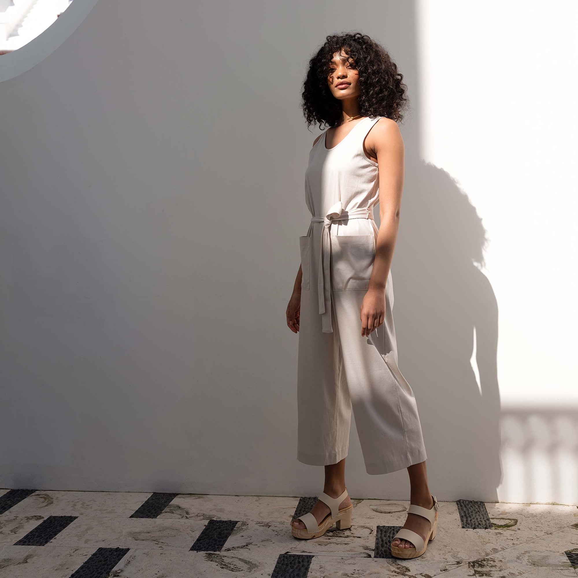 Womens | All-Day Open Toe Clog | Bone