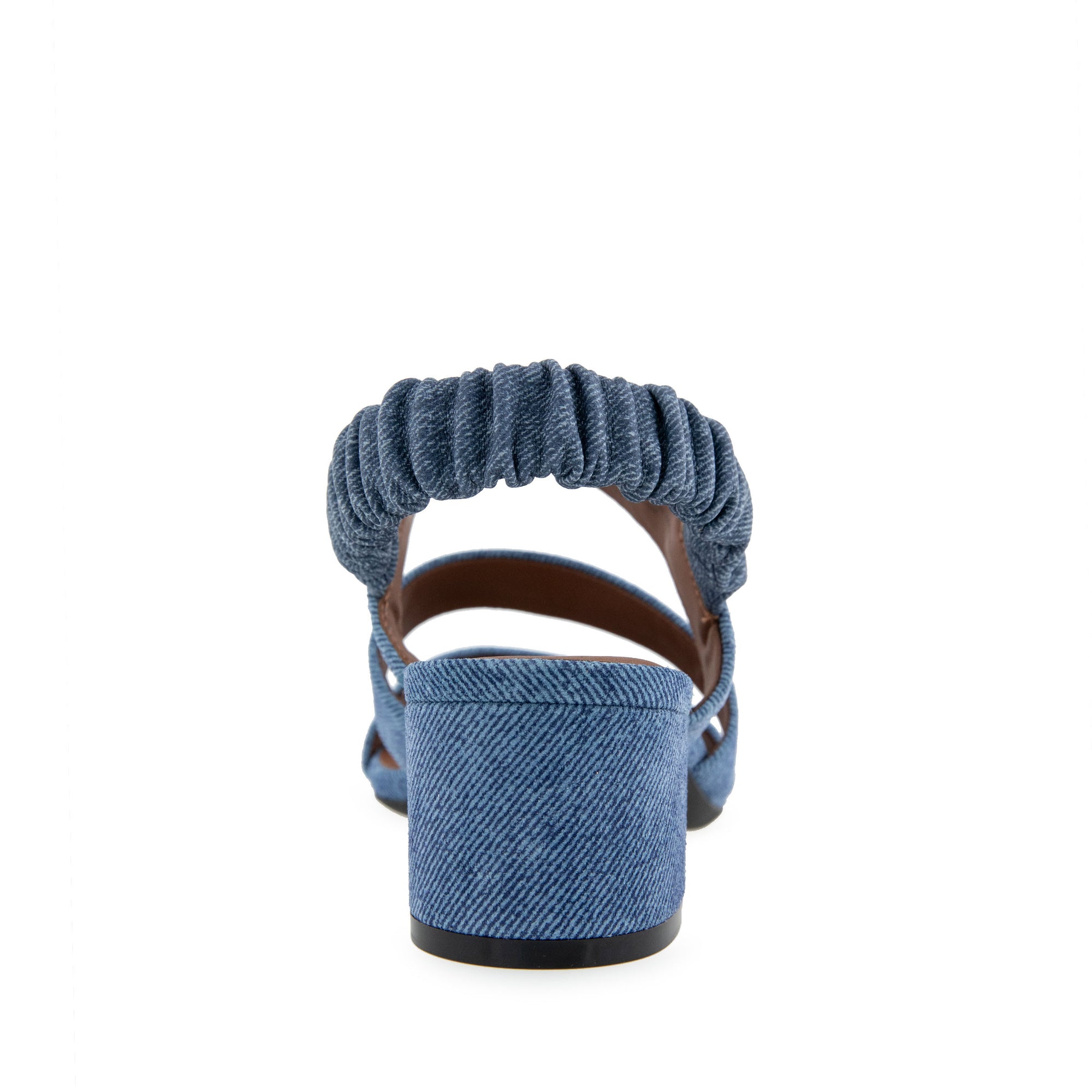 Clarissa Sandal Dress Block Heel | Blue Jean Suede