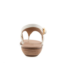 Gemal Sandal Flat | Eggnog Leather