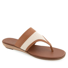 Gesa Sandal Flat | Natural/Tan Canvas