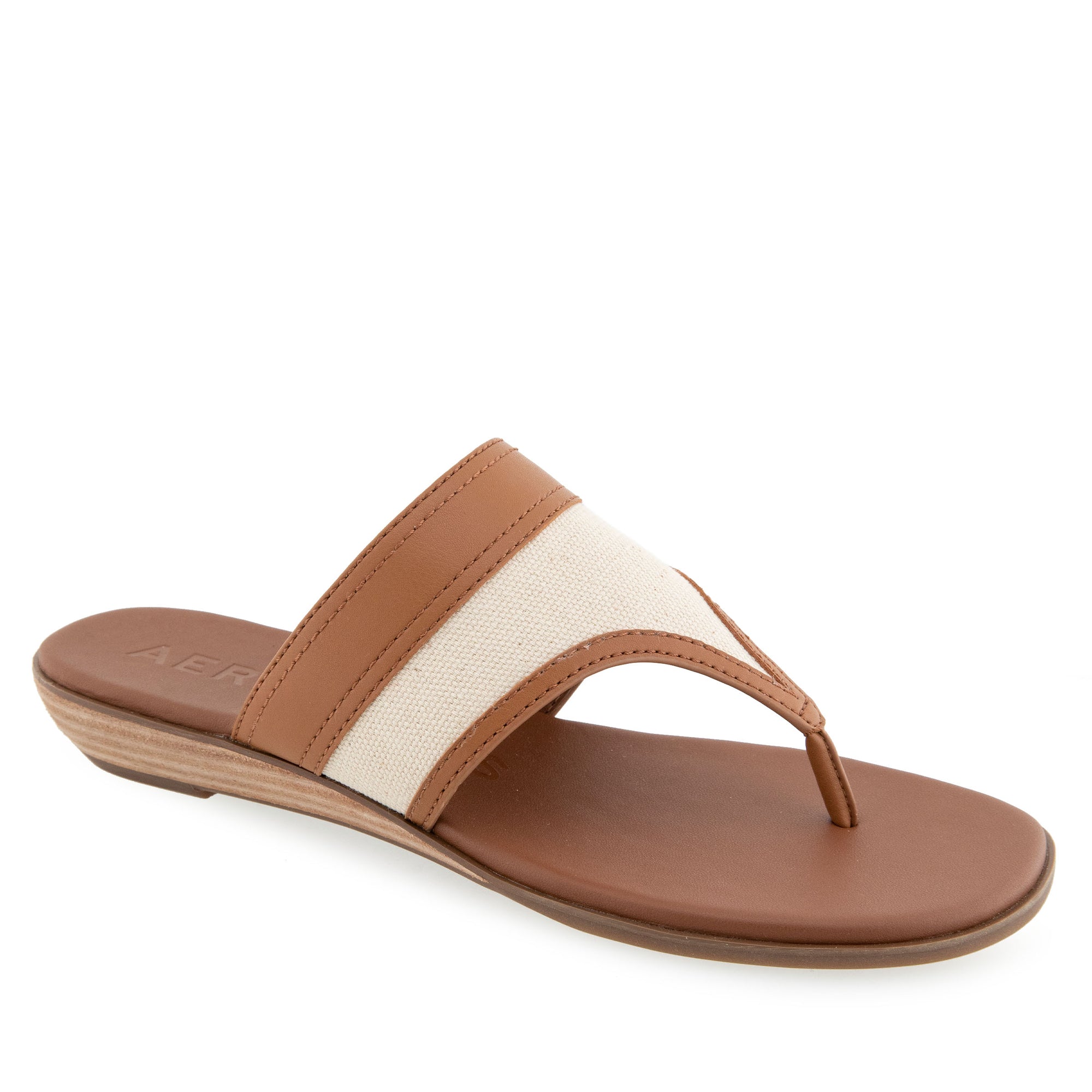 Gesa Sandal Flat | Natural/Tan Canvas