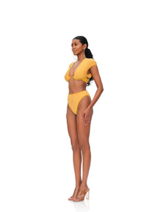 Pura High Rise Bikini Bottom | Mustard